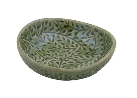 Venus Ceramic Dish 10x9.5x3cm Green