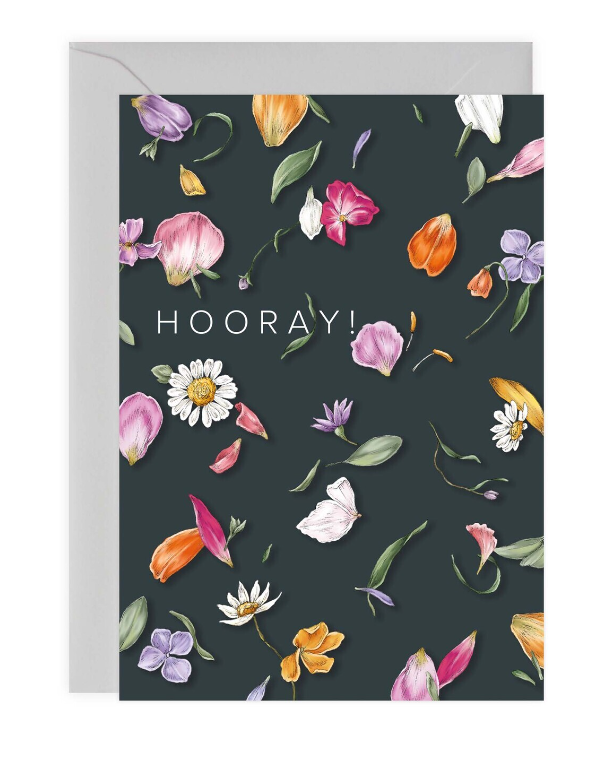 Petal Confetti - Hooray! Card