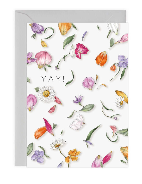 Petal Confetti - Yay! Card