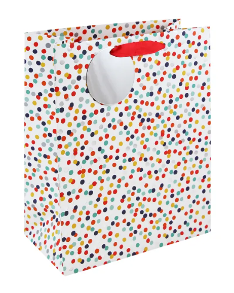 Large Gift Bag - Multi Dots