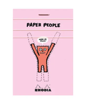 Paper People No. 11 Top Stapled Notepad - A7, 5x5 Grid