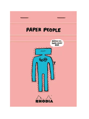 Paper People No. 13 Top Stapled Notepad - A6, 5x5 Grid