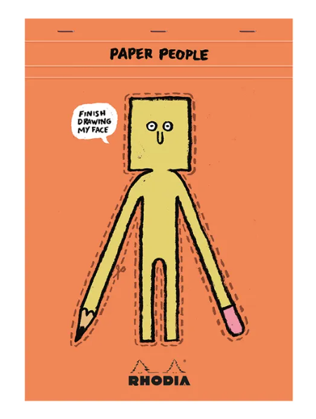 Paper People No. 18 Top Stapled Notepad - A4, 5x5 Grid