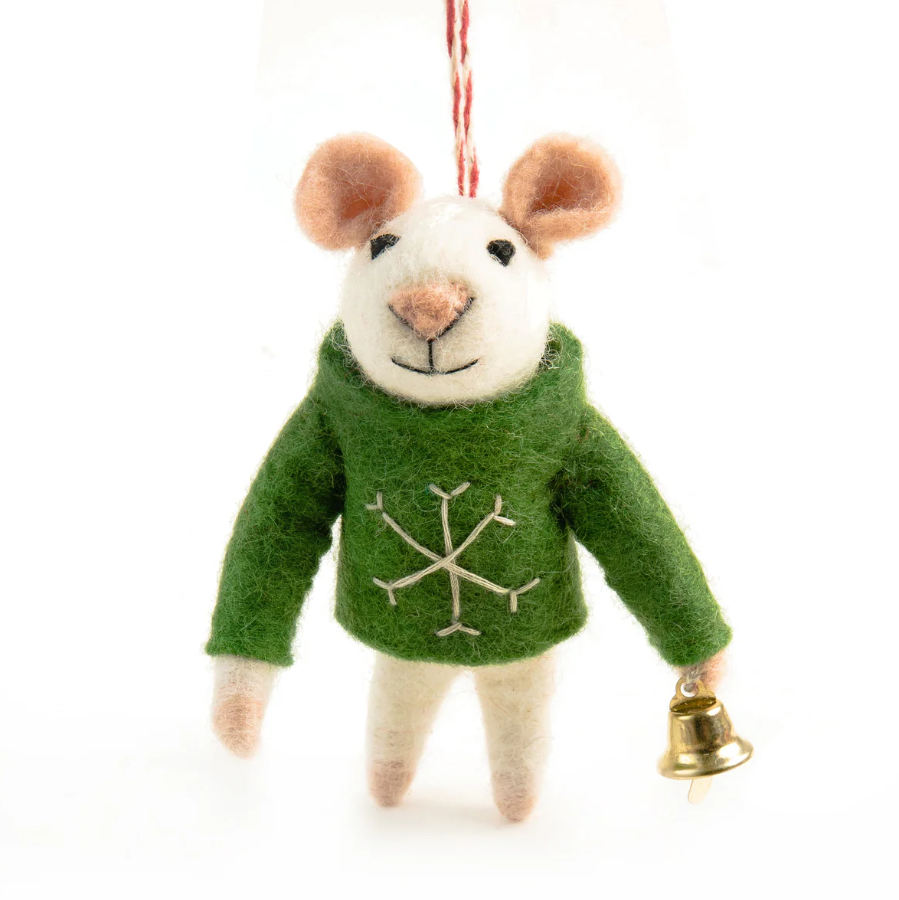 Handcrafted Christmas Decoration - Mouse Mia