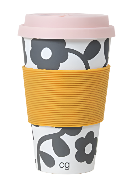 Mono Floral Coffee Cup