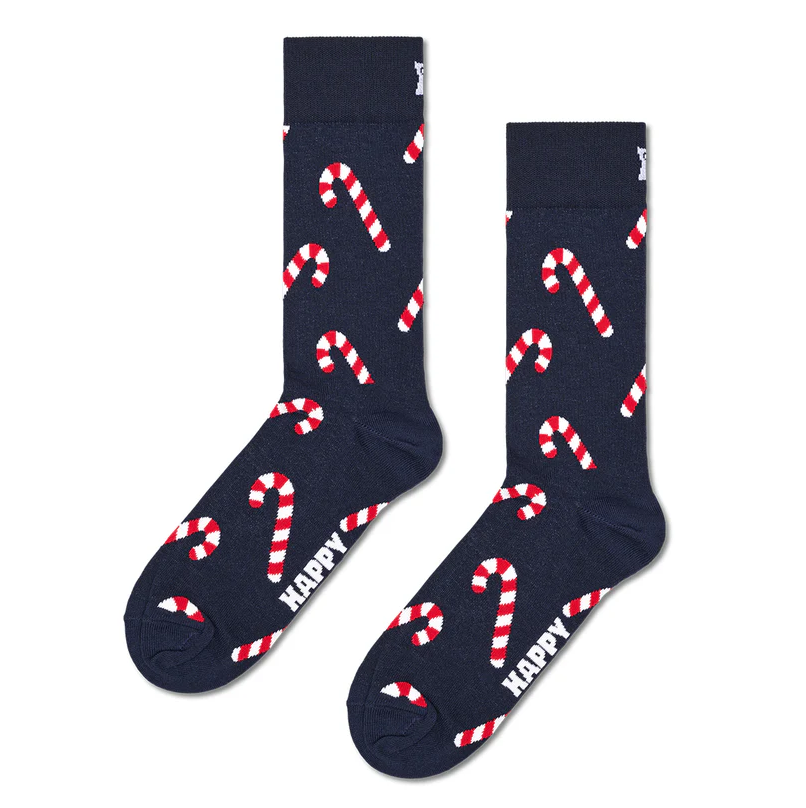 Happy Socks - Candy Cane Navy