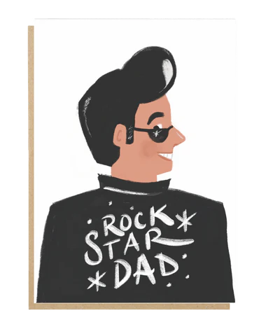 Rock Star Dad Card