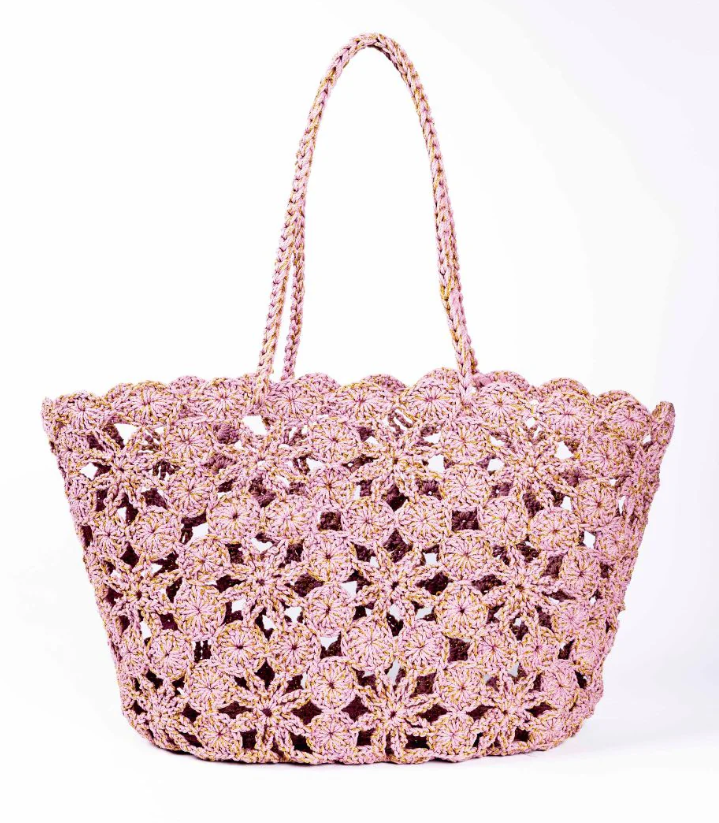 JANE Pink Gold - Crochet Basket