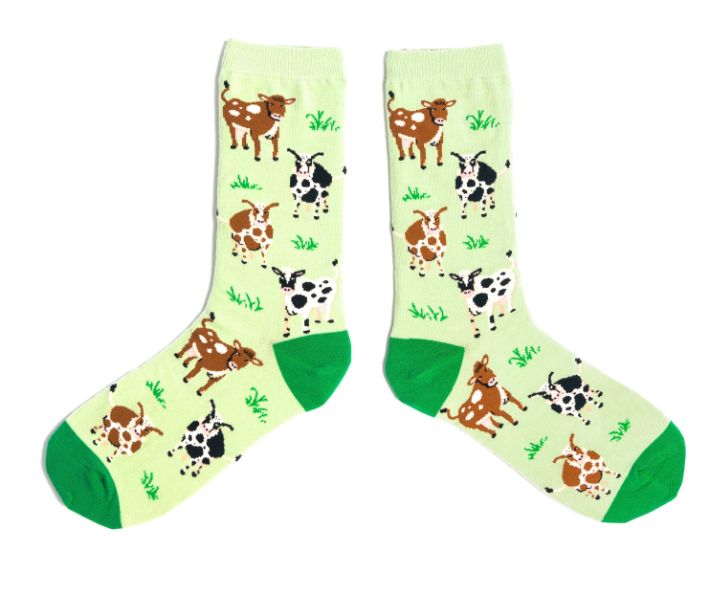 Spencer Flynn Women's Socks - Cottonfield Cows