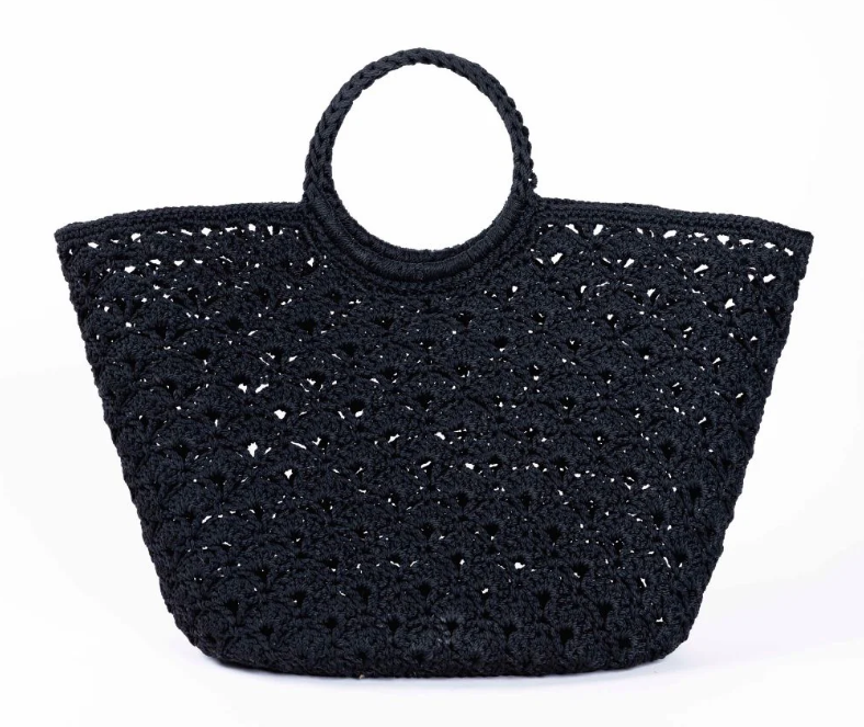 SOPHIA Black - Crochet Basket