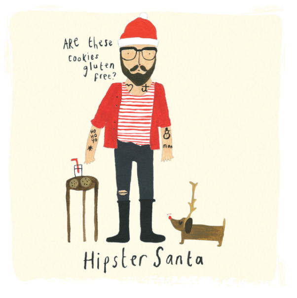 Hipster Santa