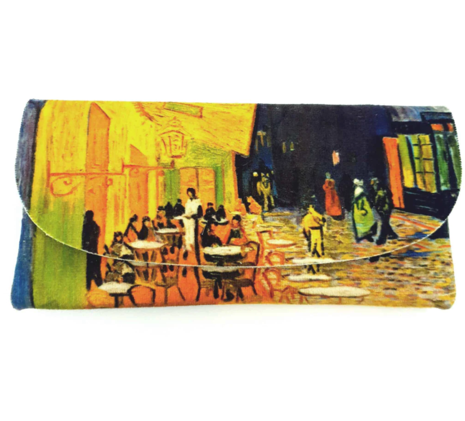 Velour Glasses Case - Van Gogh, Cafe Terrace at Night