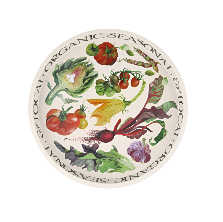 Vegetable Garden Round Tray