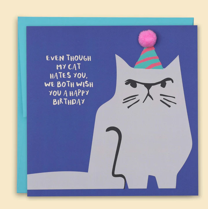 Even Though My Cat Hates You Card