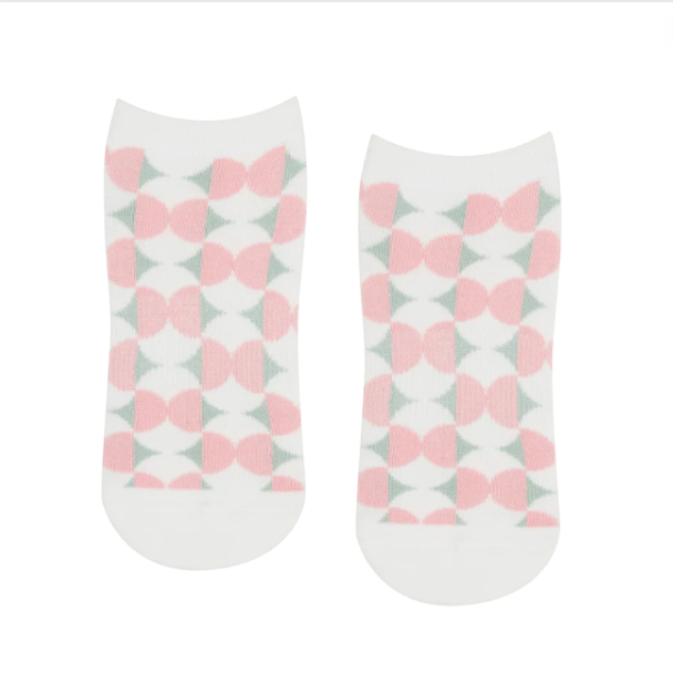 Classic Low Rise Grip Socks - Deco Tiles