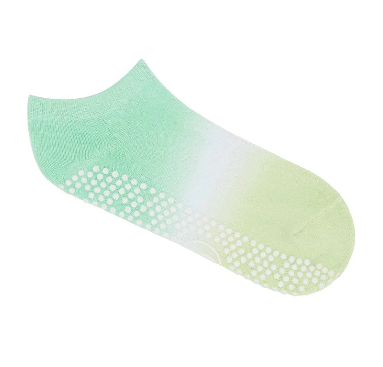 Classic Low Rise Grip Socks - Miami Green Ombre