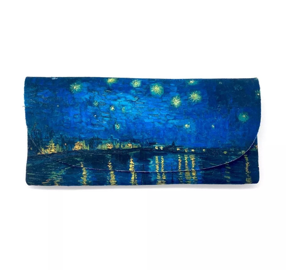 Velour Glasses Case - Vincent Van Gogh - Starry Night On The Rhone