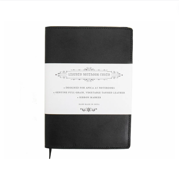 A5 Notebook With Leather Jacket