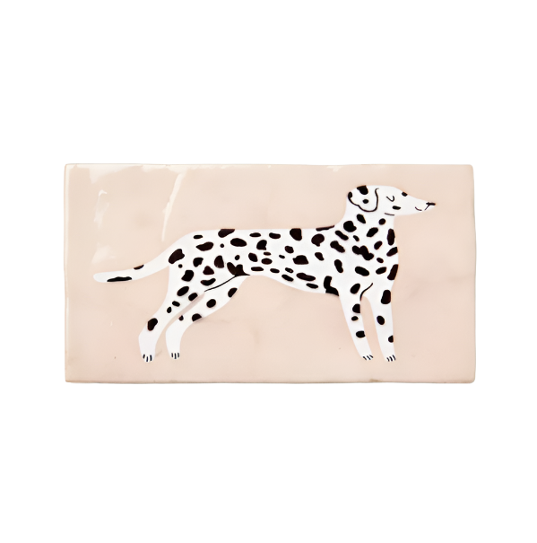 Capiz Shell Pup Tile - Dalmatian