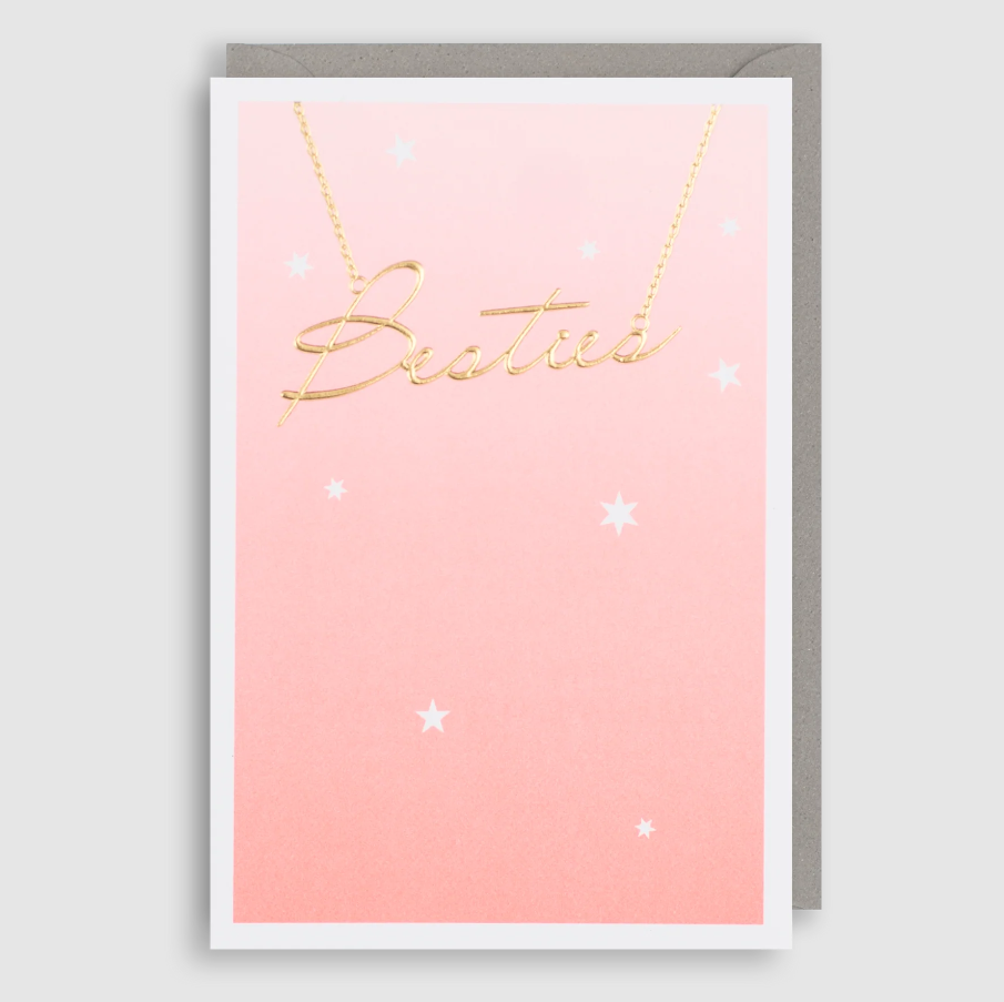 Besties Card Pink