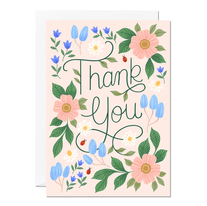 Floral Thank You Card