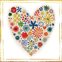 Coeur En Fleurs Card