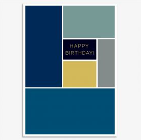 Happy Birthday Block Card