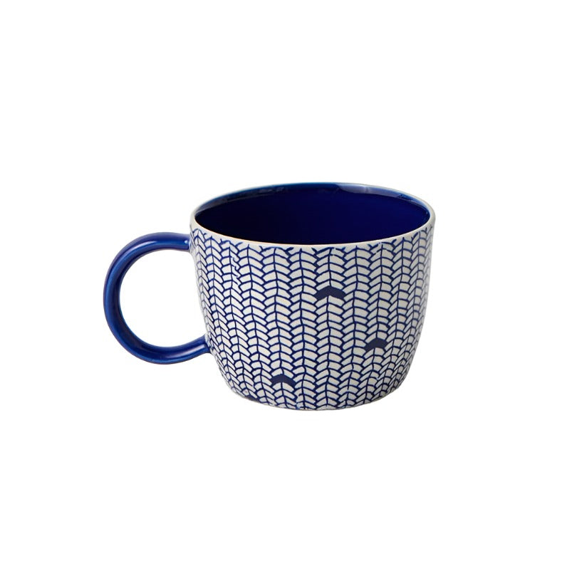 Blue Weave Mug