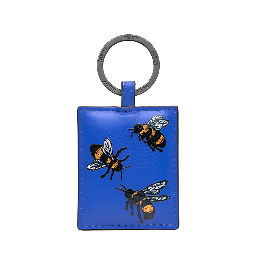 Yoshi Leather Keyring - Sweet Bees