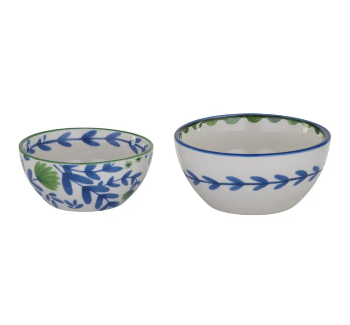 Indigo Ceramic Bowls (Set of 2)