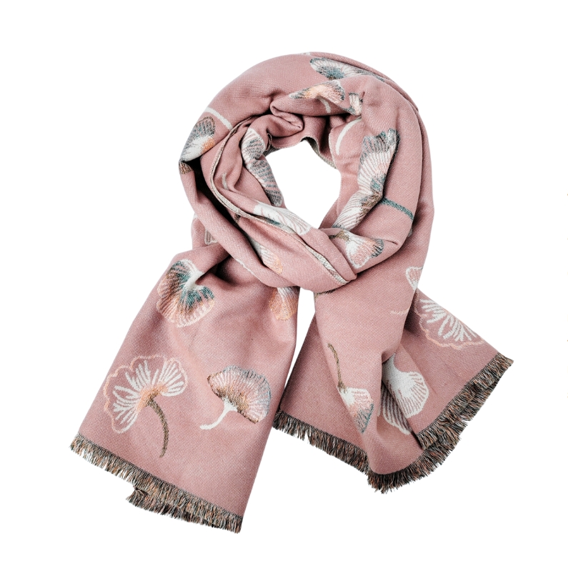 Gingko Scarf - Pink