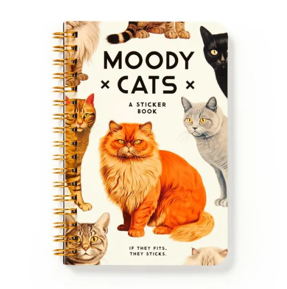 Moody Cats Sticker Book