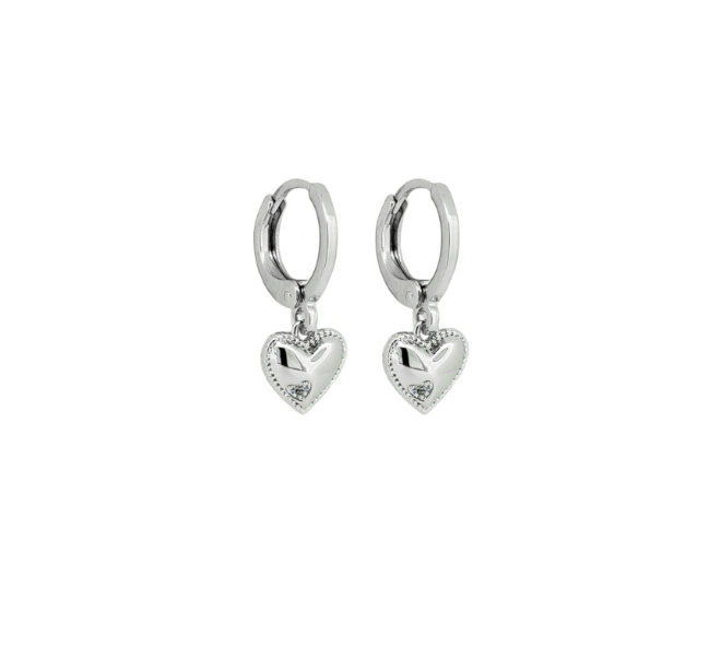 Silver Annie Huggie Earrings