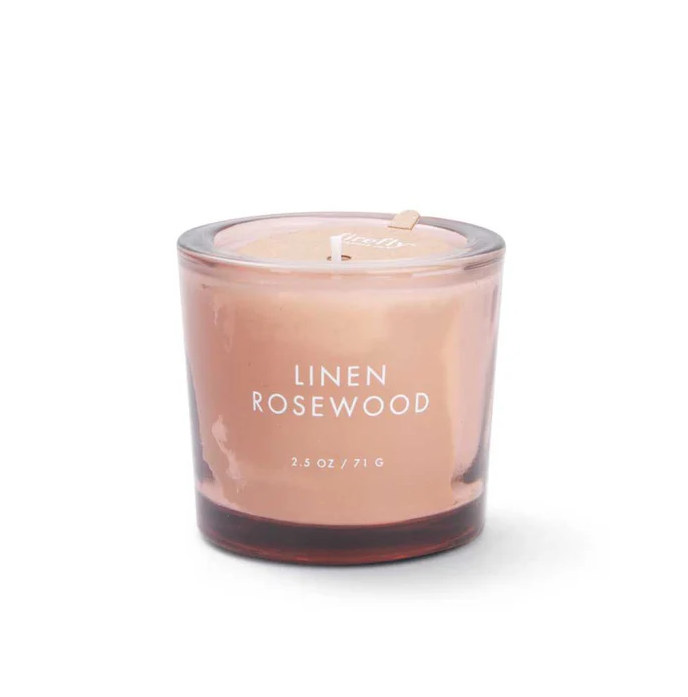 Linen Rosewood Soy Wax Candle