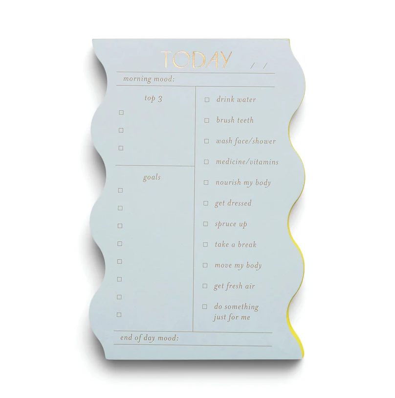 Wavy Daily Notepad - Cloud