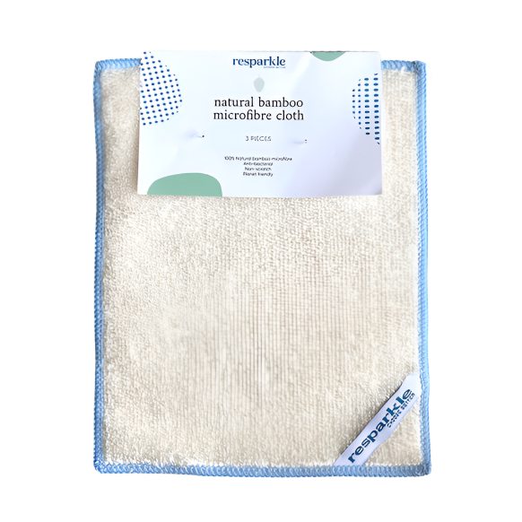 Natural Bamboo Microfibre Cloth - Pack of 3