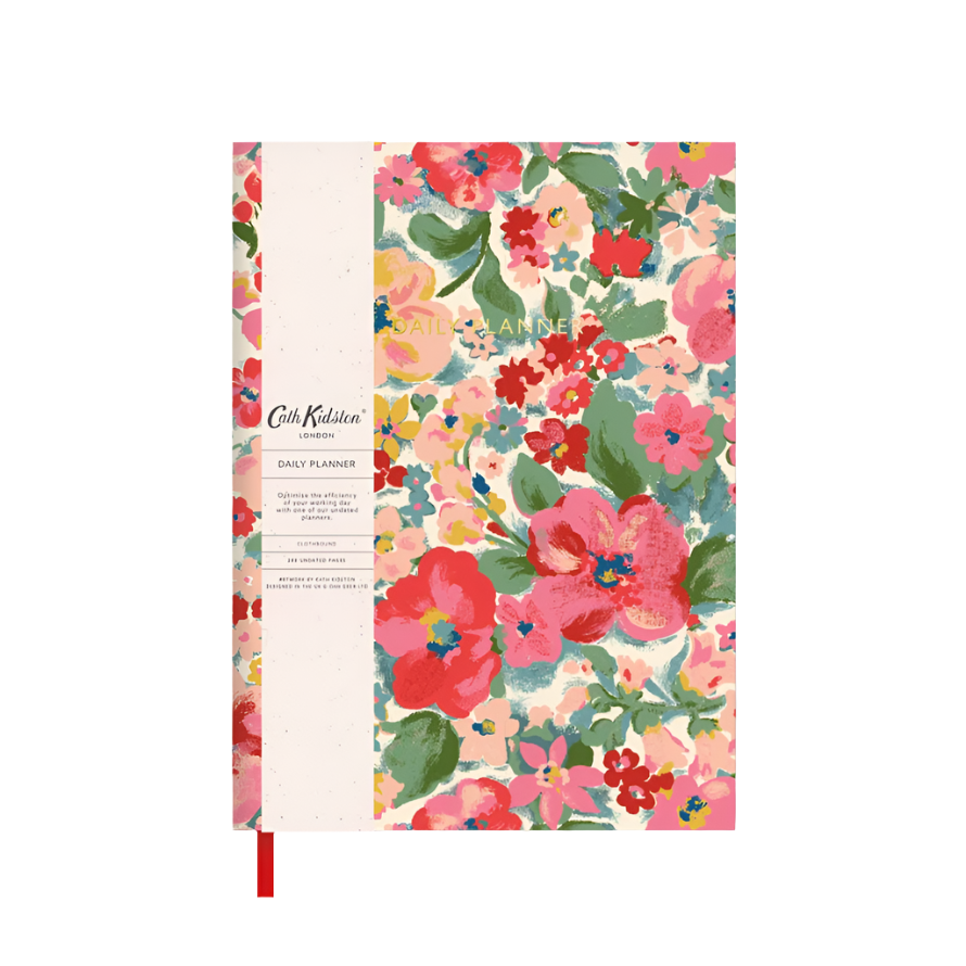 A5 Soft Cloth Cover Notebook - Painterly Floral