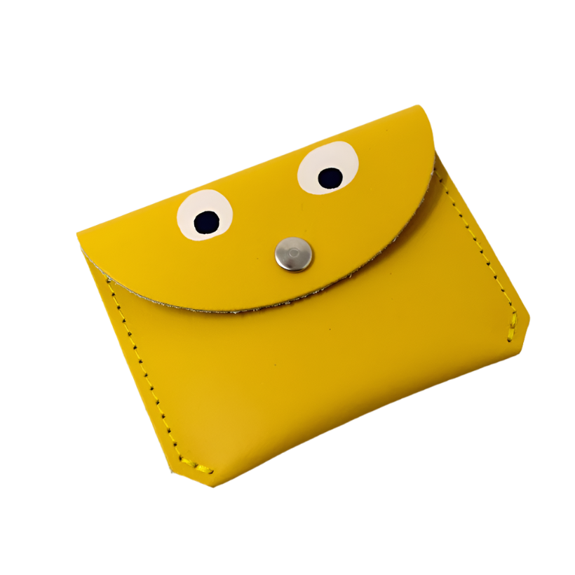 Mini Money Googly Eye Purse - Yellow