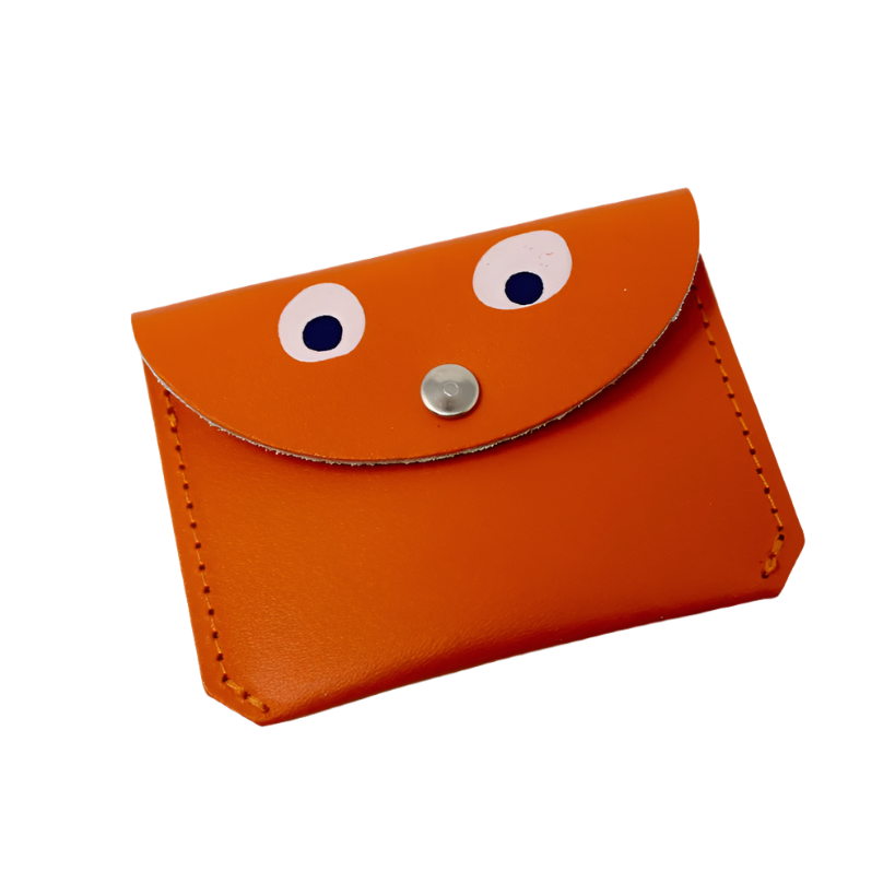 Mini Money Googly Eye Purse - Orange