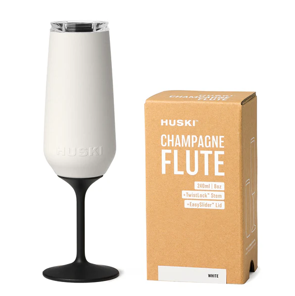 Insulated Champagne Flute - White