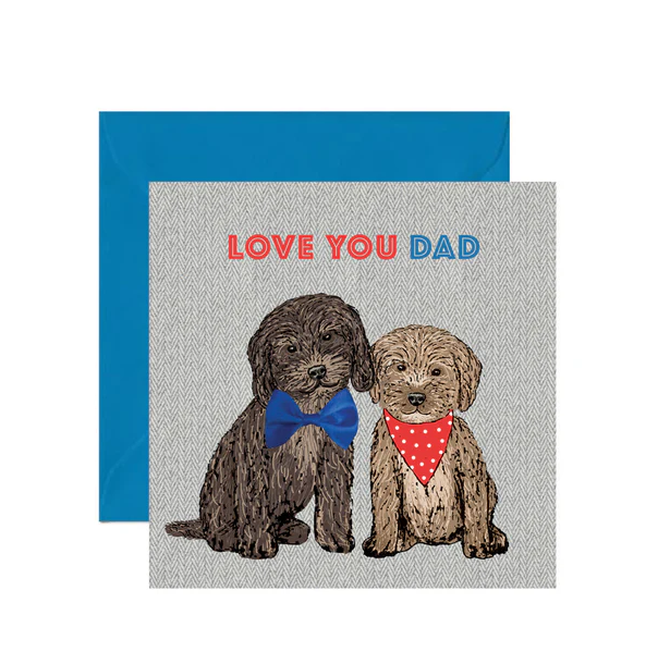 Love You Dad Dog Card