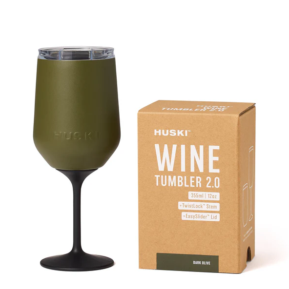 Insulated Wine Tumbler 2.0 - Dark Olive