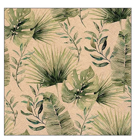 Paper Napkins Recycled - Jungle Leaves