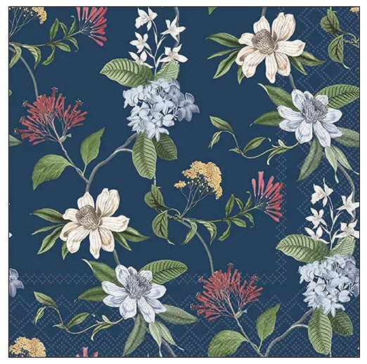 Paper Napkins - Floral Mix Blue