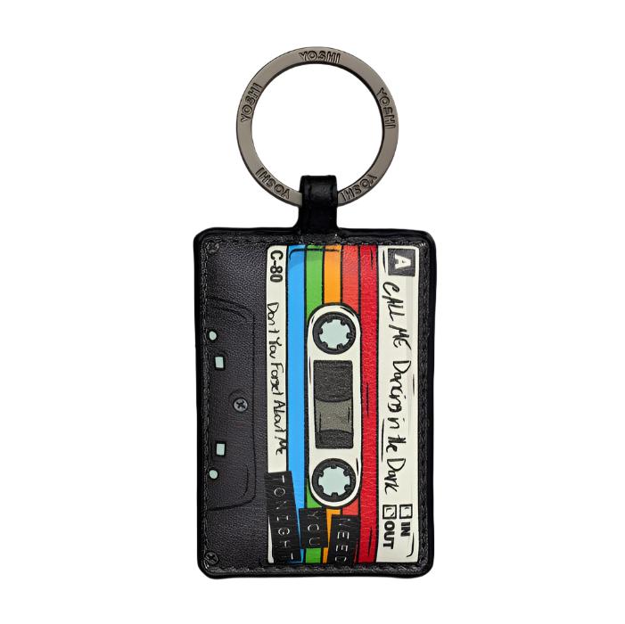 Yoshi Leather Keyring - Back To The 80s Multicolour