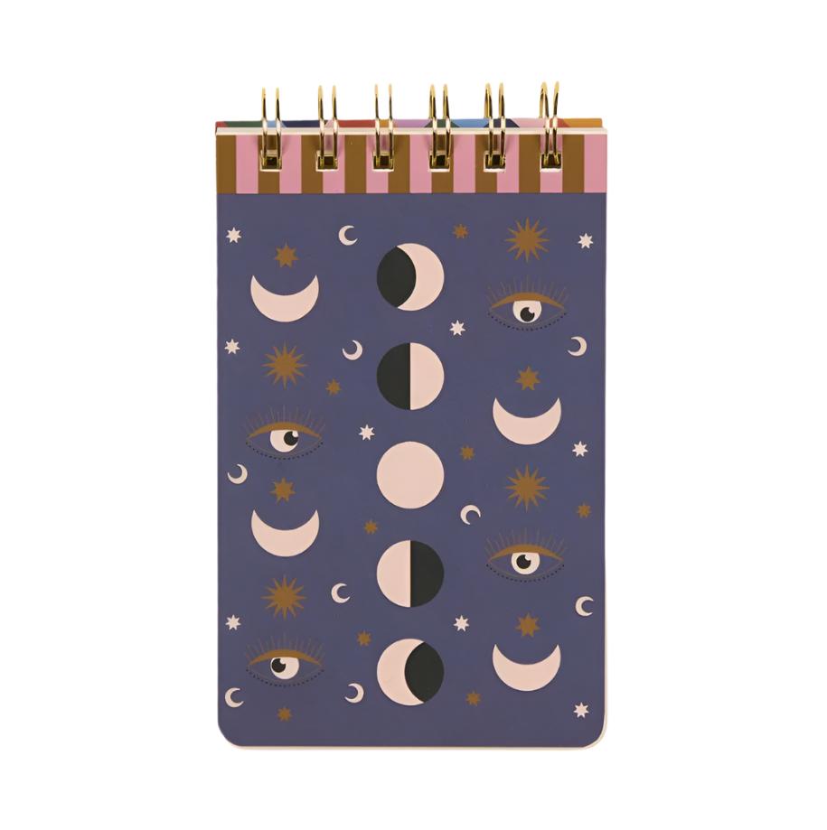 A Dopo Twin Wire Notepad - Moon Phases