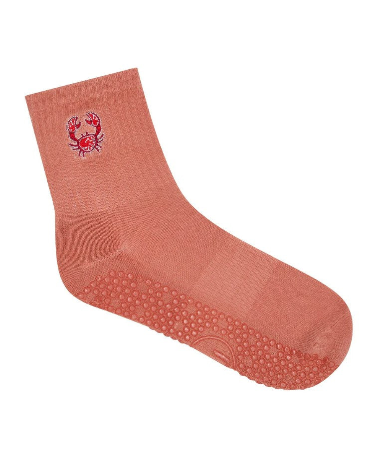 Crew Grip Socks - Crimson Crab