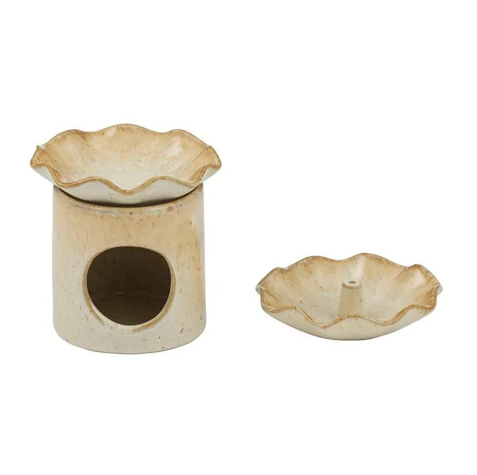 Evi Oil Burner & Incense Set - Natural