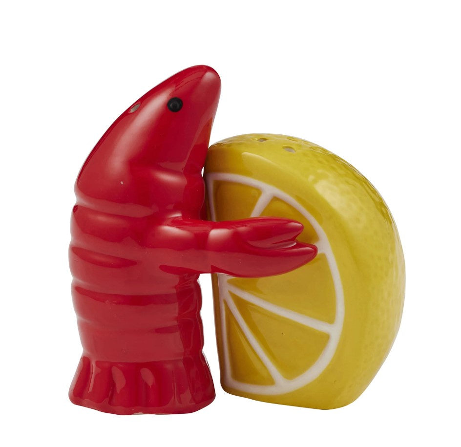 Prawn & Lemon 2 Piece Ceramic Salt & Pepper Set