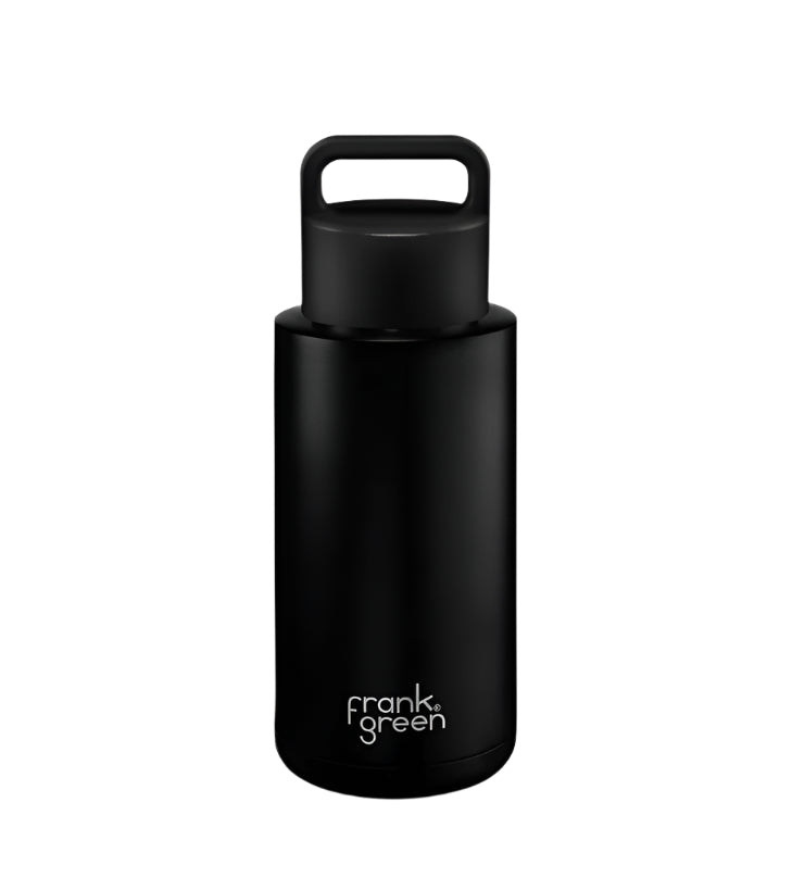 Ceramic Reusable Bottle With Grip Finish - Midnight